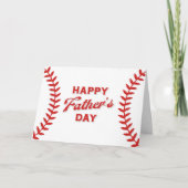 Gelukkig Vaderdag honkbal Feestdagen Kaart (Voorkant)