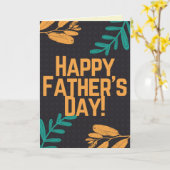 Gelukkig Vaderdag kaart (Gele Bloem)