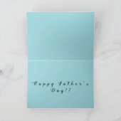 Gelukkig Vaderdag kaart (Binnen)