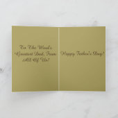 Gelukkig Vaderdag Kaart (Binnen)