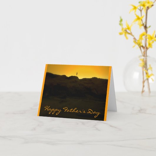 Gelukkig Vaderdag Kaart (Gele Bloem)