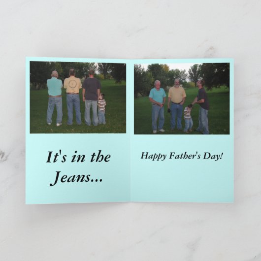 Gelukkig Vaderdag! Kaart (Binnen)