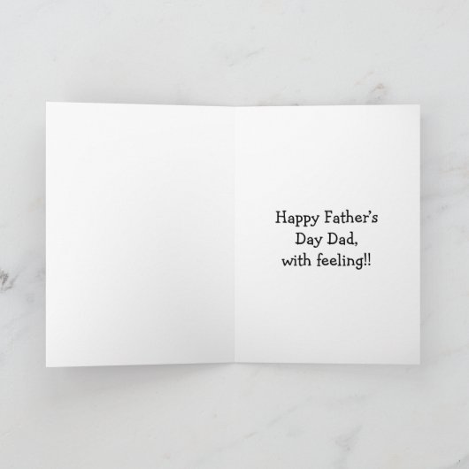 Gelukkig Vaderdag Kaart (Binnen)