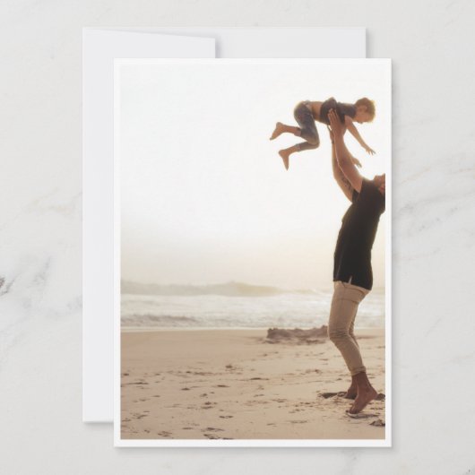 Gelukkig Vaderdag Kaart bij het Strand (Voorkant)