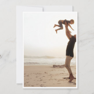 Gelukkig Vaderdag Kaart bij het Strand