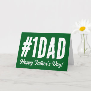Gelukkig Vaderdag Kaart voor Nummer 1 Papa
