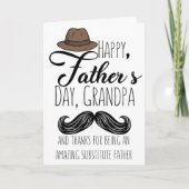 Gelukkig Vaderdag kaart voor Opa Grootvader (Voorkant)