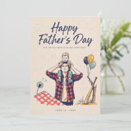 Gelukkig Vaderdag Kaart voor Papa