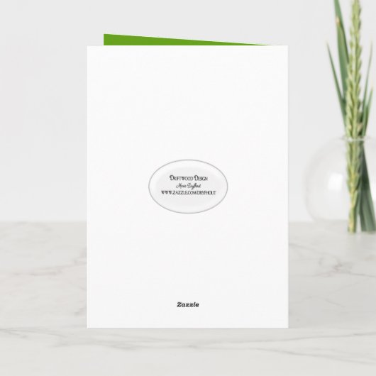 Gelukkig Vaderdag maaigras Kaart (Achterkant)