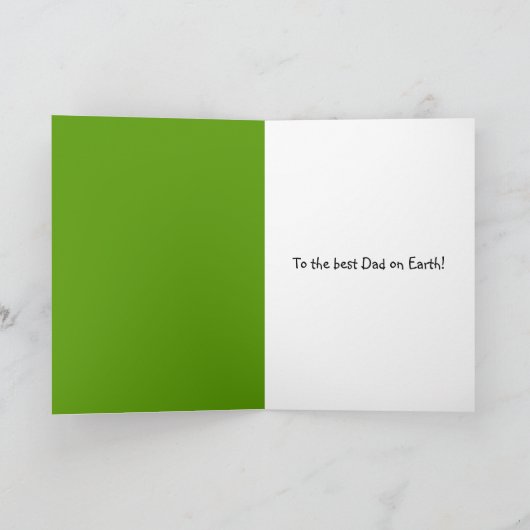 Gelukkig Vaderdag maaigras Kaart (Binnen)