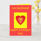 GELUKKIG VADERDAG, MIJN ECHTGENOOT KAART (Gele Bloem)