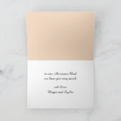 Gelukkig Vaderdag Modern Minimalistisch Fotokaart Kaart (Binnen)