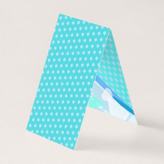 Gelukkig Vaderdag! Moderne blauwe kleur Kaart (Achterkant)