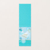 Gelukkig Vaderdag! Moderne blauwe kleur Kaart (Buitenkant ongevouwen)