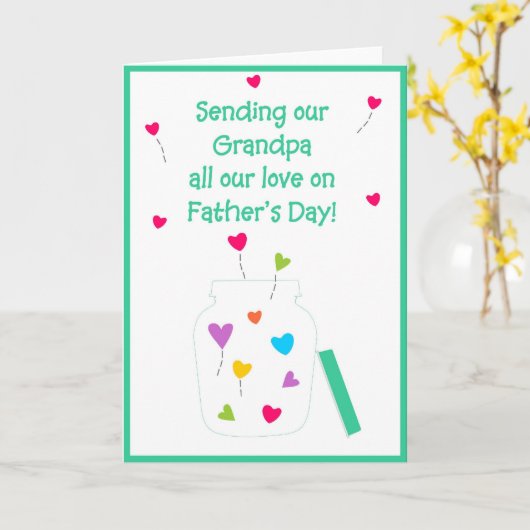 Gelukkig Vaderdag - Opa Kaart (Gele Bloem)