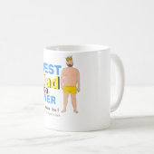 Gelukkig Vaderdag papa bod cadeau Koffiemok (Voorkant rechts)