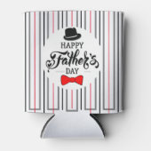 Gelukkig Vaderdag Pet en Stropdas Blikjeskoeler (Voorkant)