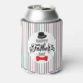 Gelukkig Vaderdag Pet en Stropdas Blikjeskoeler (Blikje Achterkant)
