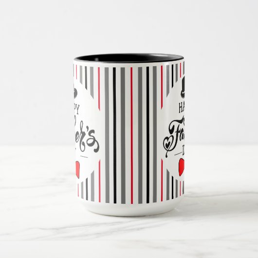 Gelukkig Vaderdag Pet en Stropdas Mok (Midden)