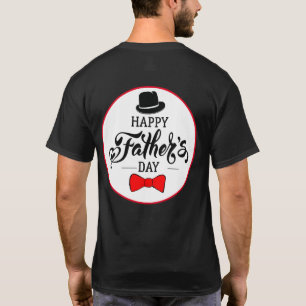 Gelukkig Vaderdag Pet en Stropdas T-shirt
