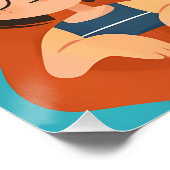 Gelukkig Vaderdag poster (Hoek)