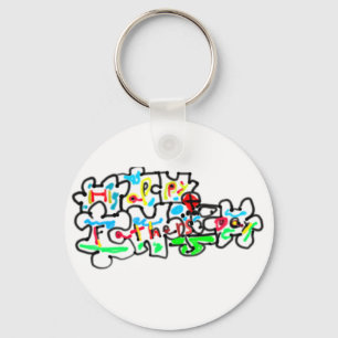 Gelukkig Vaderdag Puzzel kunst Sleutelhanger