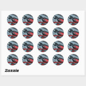 Gelukkig Vaderdag! Ronde Sticker (Vel)