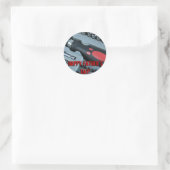Gelukkig Vaderdag! Ronde Sticker (Tas)
