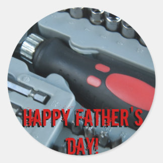 Gelukkig Vaderdag! Ronde Sticker