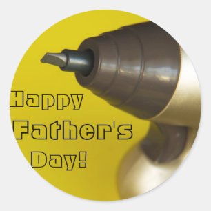 Gelukkig Vaderdag! Ronde Sticker