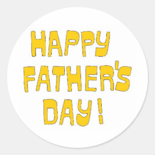Gelukkig Vaderdag! Ronde Sticker
