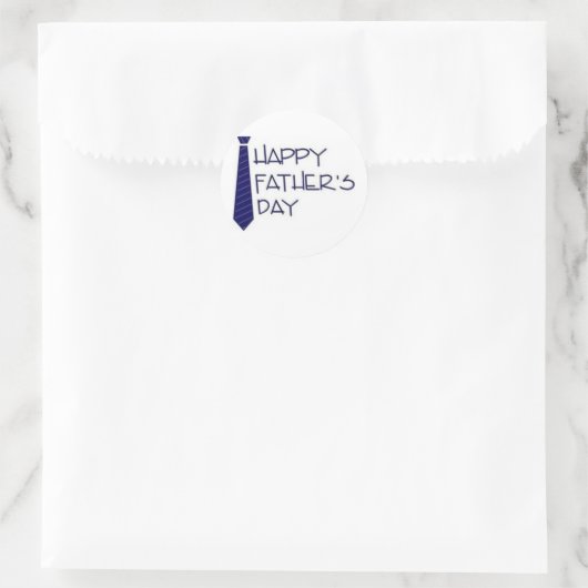 Gelukkig vaderdag! ronde sticker (Tas)