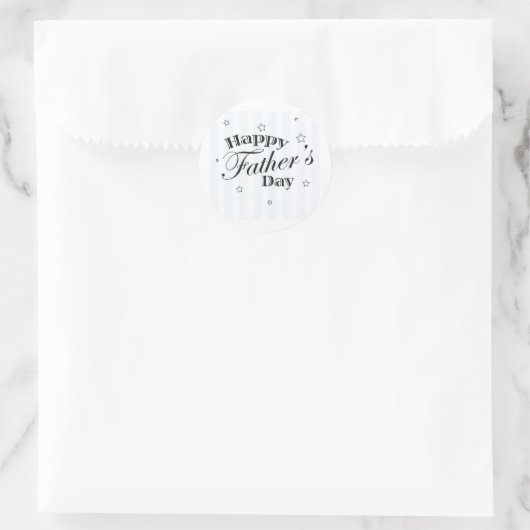 Gelukkig Vaderdag! Ronde Sticker (Tas)