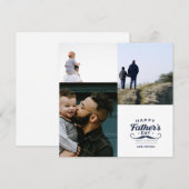 Gelukkig Vaderdag Snor Feestelijke Ontwerp Feestdagenkaart (Voorkant / Achterkant)