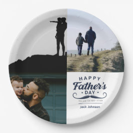 Gelukkig Vaderdag Snor Tribute Design Papieren Bordje