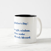 Gelukkig Vaderdag! Tweekleurige Koffiemok (Voorkant rechts)
