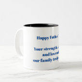 Gelukkig Vaderdag! Tweekleurige Koffiemok (Voorkant links)