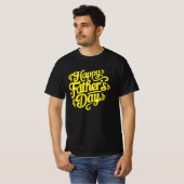 Gelukkig Vaderdag Typography T-Shirt Design (Voorkant volledig)
