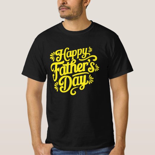 Gelukkig Vaderdag Typography T-Shirt Design (Voorkant)