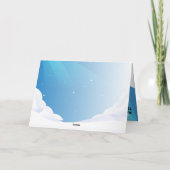 Gelukkig Vaderdag van de beste vader in de hemel! Kaart (Achterkant)