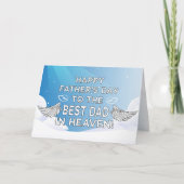 Gelukkig Vaderdag van de beste vader in de hemel! Kaart (Voorkant)