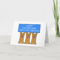 Gelukkig Vaderdag van de Triplets