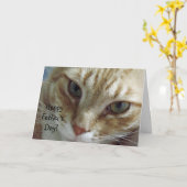 Gelukkig Vaderdag van Kat Kaart (Gele Bloem)