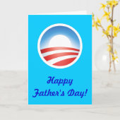 Gelukkig Vaderdag van Obama! Kaart (Gele Bloem)