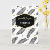 Gelukkig Vaderdag. Ventilatorpatroon Kaart (Gele Bloem)