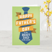 Gelukkig Vaderdag voor de beste vader in de wereld Kaart (Gele Bloem)