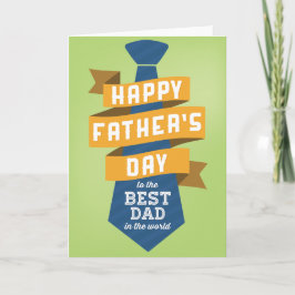 Gelukkig Vaderdag voor de beste vader in de wereld Kaart
