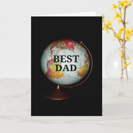 Gelukkig Vaderdag voor de beste vader op aarde! Kaart (Gele Bloem)