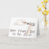 Gelukkig vaderdag voor de Handyman! Kaart (Gele Bloem)