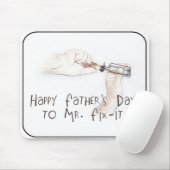 Gelukkig vaderdag voor de Handyman! Muismat (Met muis)